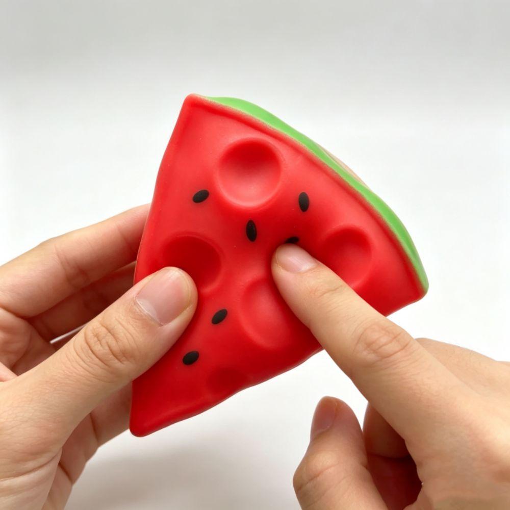 Shapable Crispy Watermelon Hand Relax Blocks Filled Squishy Boys Girls Crunchy Squeeze Kids Adults