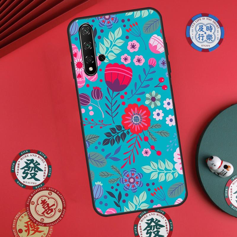 Floral Charm Secret Garden For Huawei Nova 11 Pro 9 10 SE Y70 Y60 Y90 Y61 Y91 Y73 Y72 12s 12i 11i 8i P30 P40 Lite Case