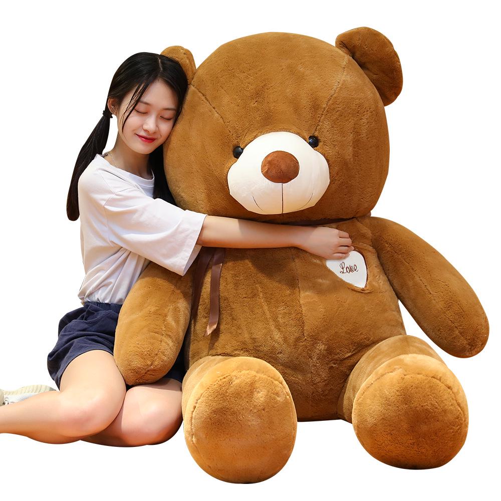 Large Cute Teddy Bear Plush Toy - Sleeping Doll Pillow for Girls