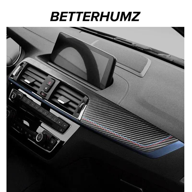 Betterhumz Para BMW F20 F21 F22 Panel de Consola Central del Salpicadero Cubierta de Panel Tira Adhesiva para Coche Hecho de Alcantara Accesorio de Interior