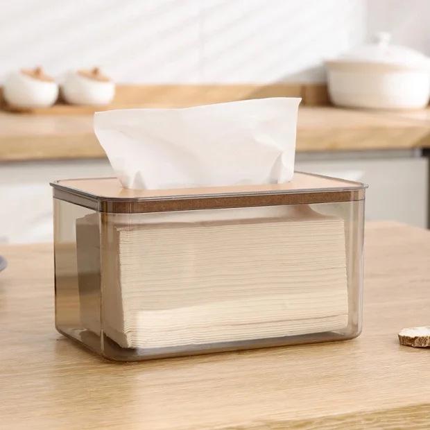 Nordic Transparent Creative Tissue Box for Home, Living Room, and Coffee Table