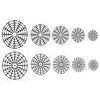 Pack of Precisions Cut Stencils Set Hollow Out Drawing Templates Suitable For Bulletin Boards And Creative Journals