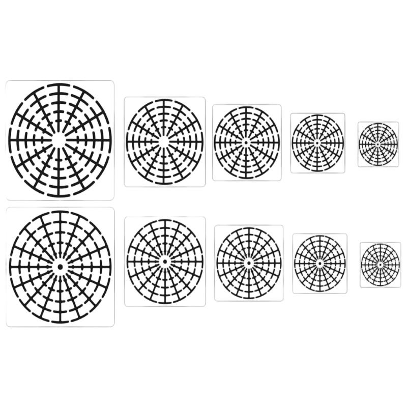 Pack of Precisions Cut Stencils Set Hollow Out Drawing Templates Suitable For Bulletin Boards And Creative Journals