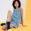 Sunday Lounge Women Ocean Stripe Sleeveless Set Swkfast0045