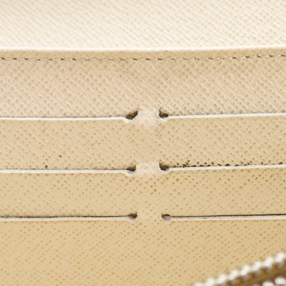 Louis Vuitton Portemonnaie Sarah N61735 Weißes Damier Azur Canvas Unisex Gebraucht