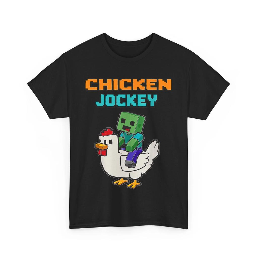 Chicken Jockey Zombie Pixel Art Zombie Gamer Styl T-Shirt