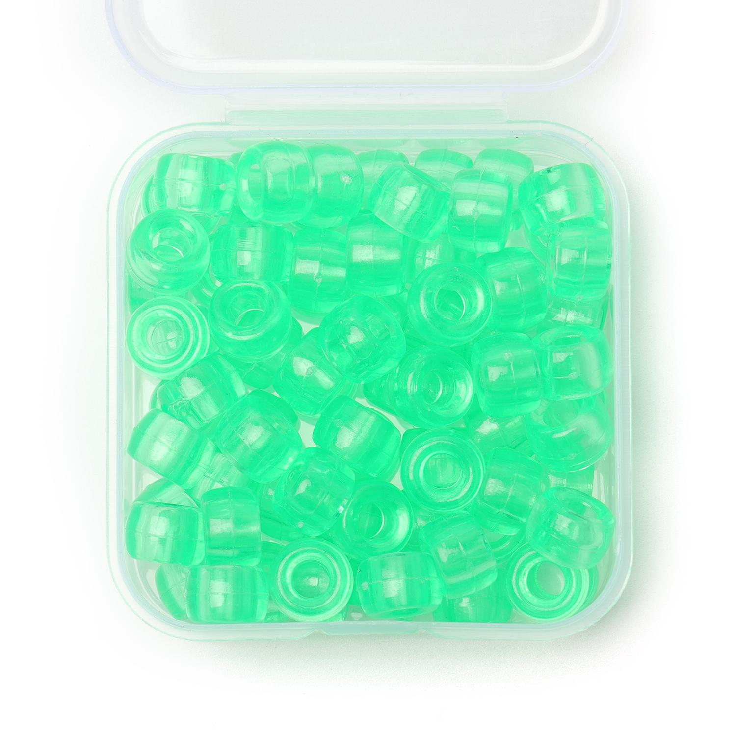 

80 шт./кор. 6x9 мм цветные бусины пони, объемные свободные бусины-разделители для изготовления ювелирных аксессуаров, ручная работа, сделай сам, ремесло 6mm*9mm