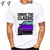 Guida La Classica CRX JDM Civic Type R Maglietta Nuova Uomo Manica Corta Ragazzo Top Casual Leggenda Giapponese Re del Drift Magliette Bianche