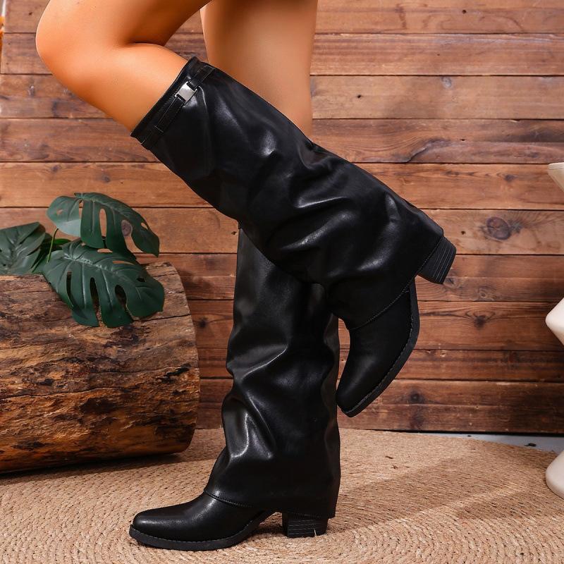 Large size thick heel trousers long boots for women 0000 autumn and winter new fashion high boots fashion boots for women