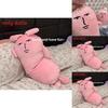 Pink Rabbit Support Pillow For Adults With Plush Soft Material For Sleep And Relaxation