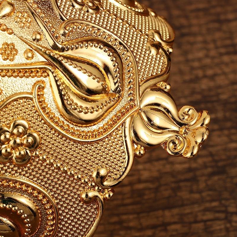 European Style Seasoning Jar,Golden Alloy With lid Spice Container Salt Butter Organizer,Coffee Beans Storage Jar,Kitchen Tools