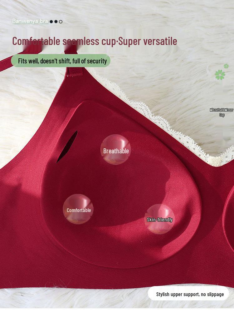 Sweet Girl Seamless Floral Push-up Bra for Small Busts - Enhances Size, Reduces Side-Boobs, Wireless Comfort
