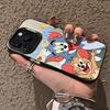 Tom Jerry Suitable for Apple 16Pro Mobile Phone Case Premium Color Silver 14/13/12/11 Hard Case 15 High Value
