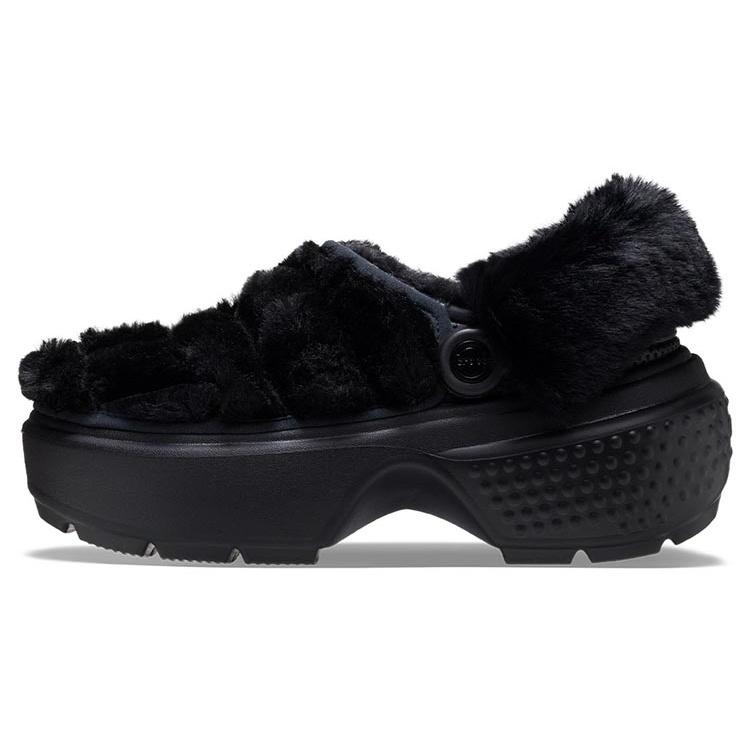 (WMNS) Crocs Stomp Quilted Clogs Black Women s 208938-001 EU 36-37