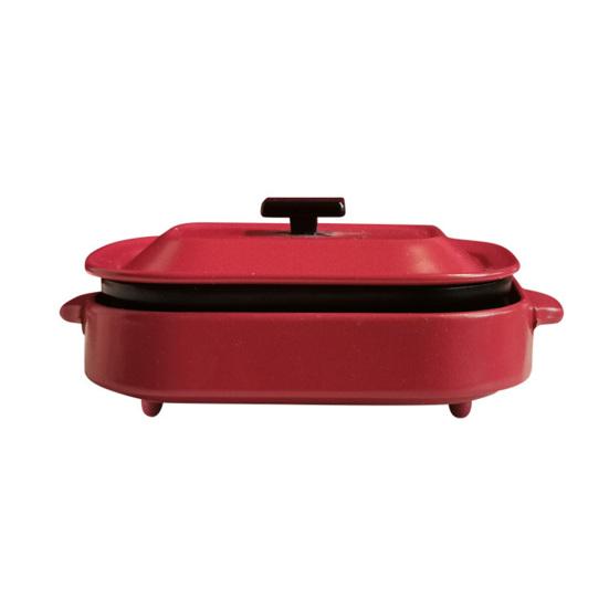 

1:12 кукольный домик, мини- блинница с двойным ухом и крышкой, многослойная миниатюрная кухонная кастрюля, игрушка для ролевых игр, кухонная утварь для кукольного домика, аксессуары красный