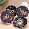 Star Goldfish Embroidery Kit Embroidery Starter Kit with Hoop Fabric Threads Adult Needlework Kit for Beginners Home Decor