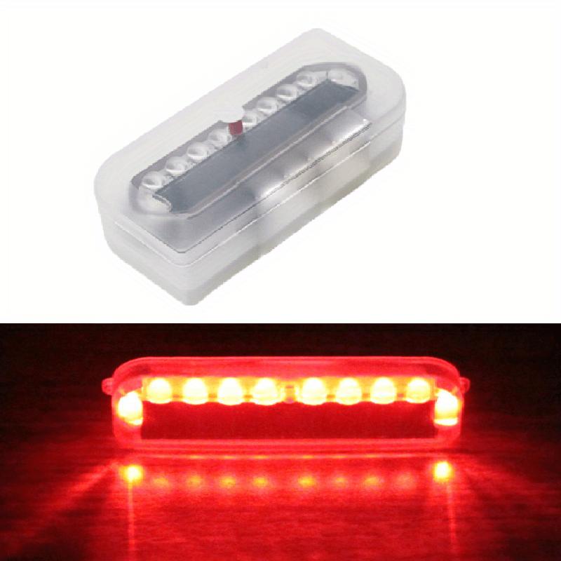 Wireless Solar Safety Strobe Warning Lights LED Anti-collision Self-adhesive Flashing Signal Lamp for Cars Bicycles Motorcycles