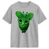 T-shirt Meme Gatto Alieno Verde Unisex 100% Cotone T-shirt Vintage Girocollo Maglietta Manica Corta Abbigliamento Regalo di Compleanno