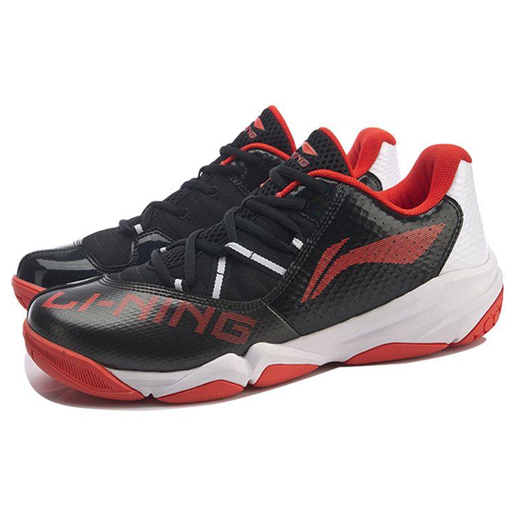 Li Ning Multi-Dimensional Speed Wear-Resistant Non-Slip Low-Top Running Shoes Unisex sneaker Black Red AYTP033-1