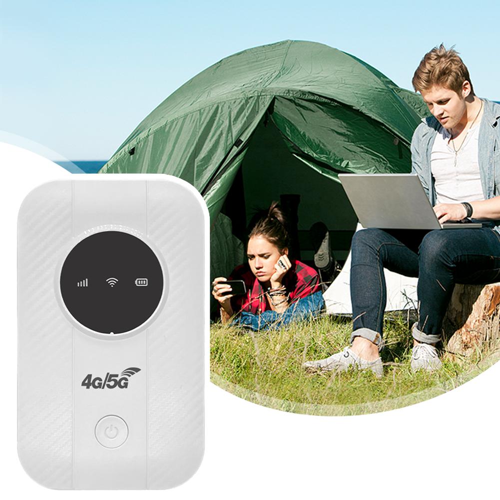 2100mAh Type-C Interface 4/5G Portable WiFi Pocket WiFi Router, Car WiFi Card Insertion And Movement Modem Router Wide Coverage