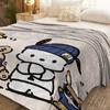 Pochacco Friends Blanket Single Sided Print Soft Flannel Throw Blanket Living Room Bedroom Sofa Decor Kawaii Vibe Accessory Gift