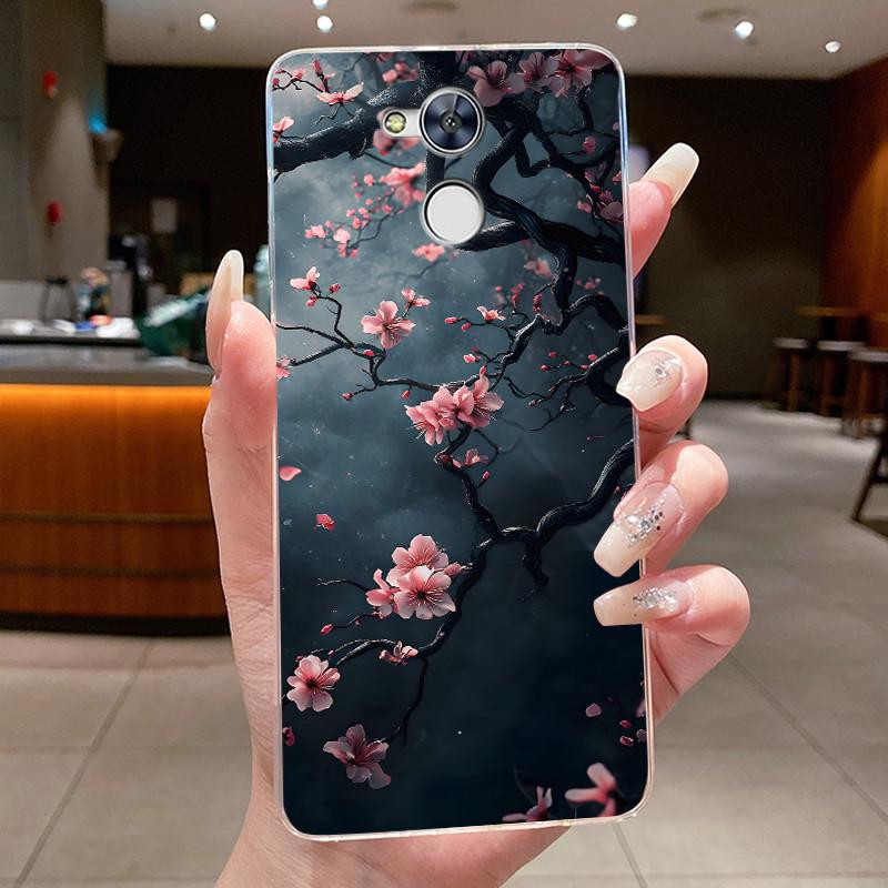 

Case For Huawei Honor 6A Holly 4 DLI-L42 DLI-L22 Clear Luxury Butterfly Flower Soft TPU Silicone Phone Cover Transparent Case Honor Holly 4
