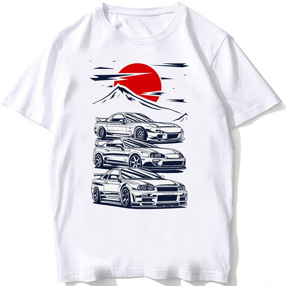 Harajuku JDM Legend Car T-Shirt Summer Men Short Sleeve Drive The Janpan Cars Sport TShirt Cool Boy Driver Race Casual TeesTops