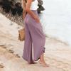 Womens Palazzo Pants Summer Casual Flowy Wide Leg Trousers Beach Travel Vacation Outfits