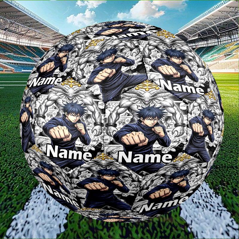 Custom Name Personalized Jujutsu Kaisen Print Size 5 Soccer Ball Training & Match Football, for Team, Kicking, Gift for Football