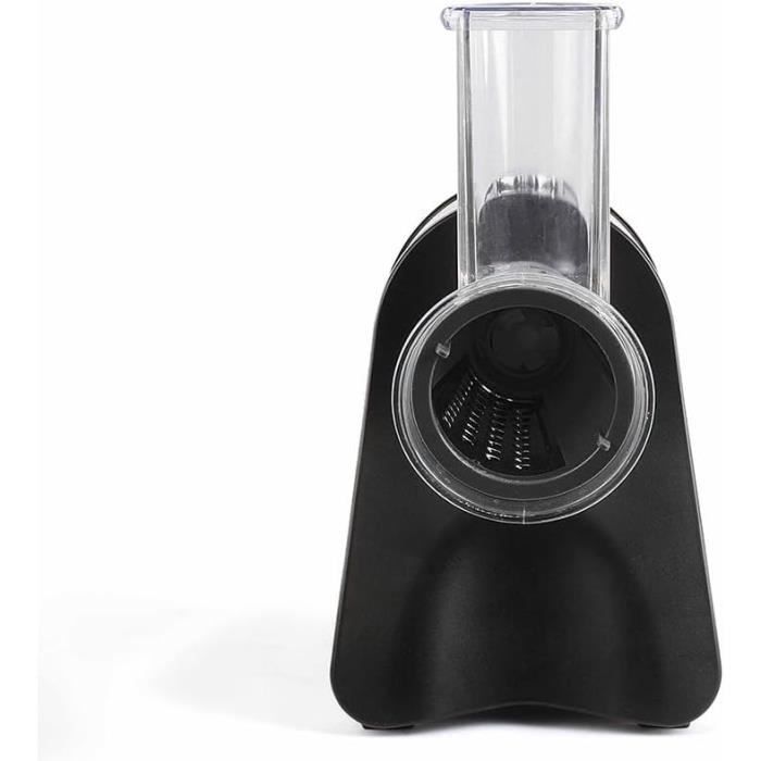 LIVOO DOP192 Multifunction Electric Grater - Black and Grey - 4 Interchangeable Cones