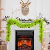 Christmas Garland Christmas Pine Wreath Decoration Decorative Artificial Pine Garland For Window Indoor Table Outdoor Railing