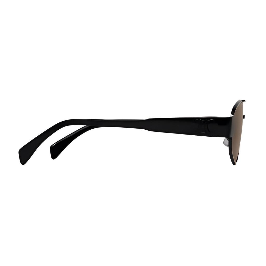 Celine Logo Pattern Pilot Sunglasses Men sunglasses Black 4S281CMLB-38NM