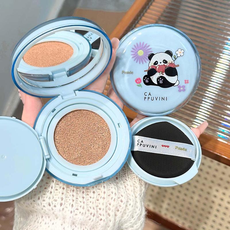 Cappuvini Matte Silky Moisturizing Concealer Air Cushion Natural Makeup Holding Water Resistant Cream Cushion Skin Foundation