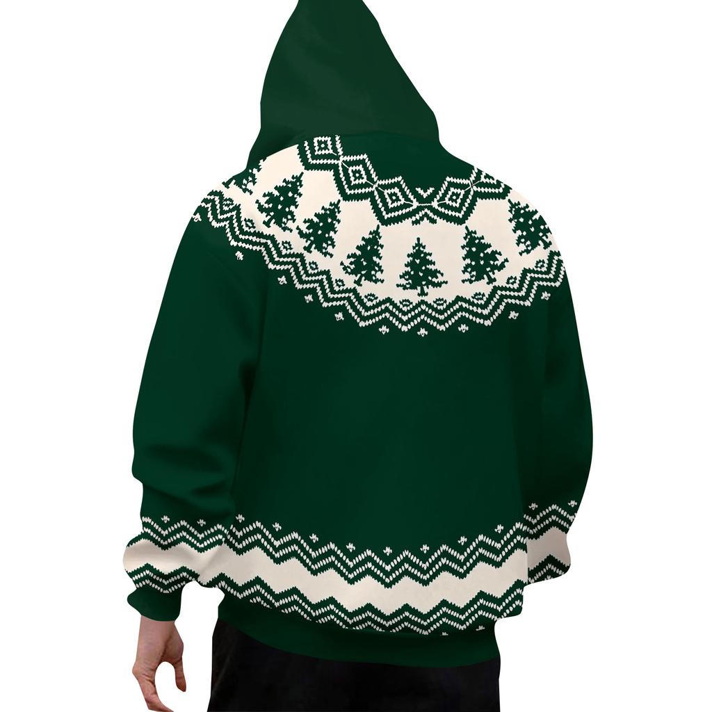 Vánoční potisk Volná pánská mikina