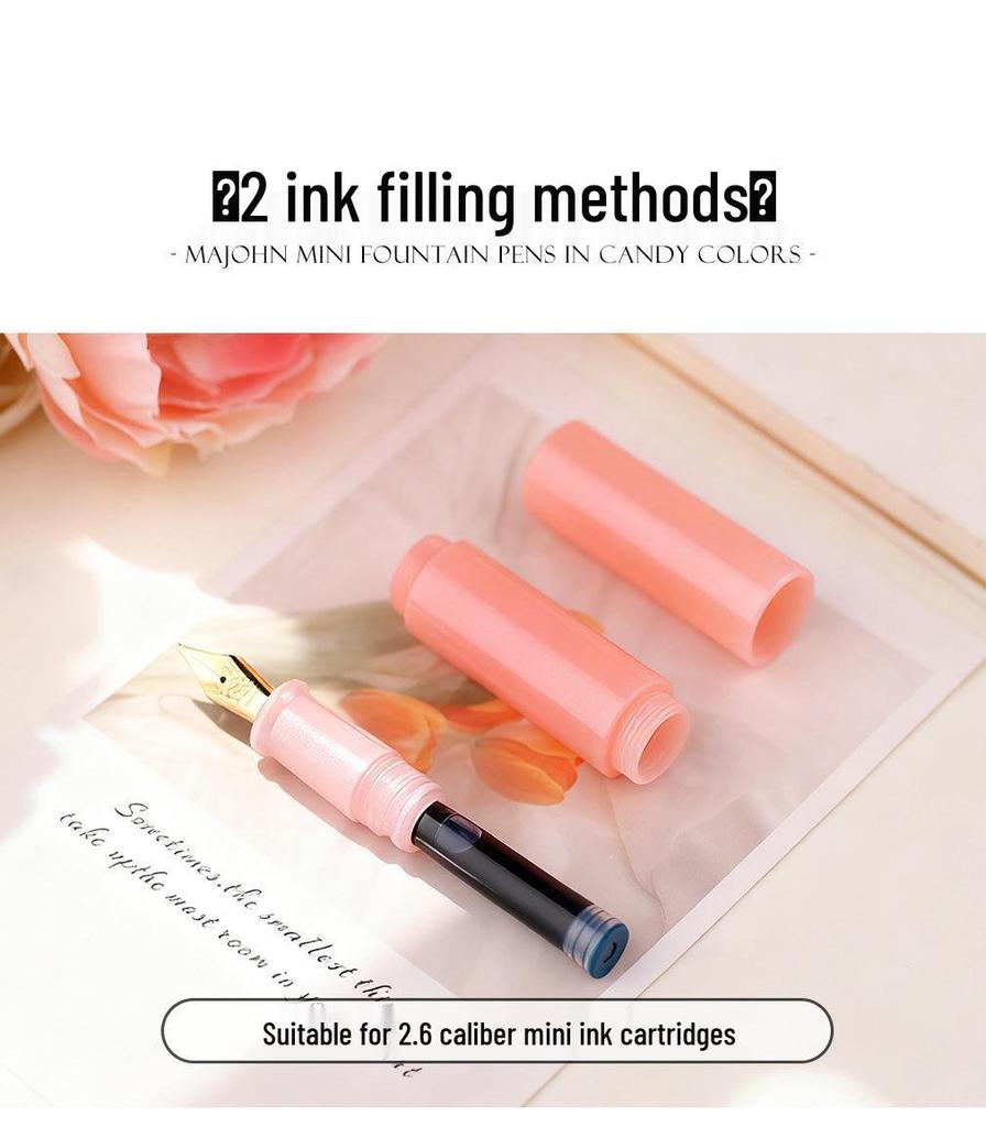 Maruiro Candy Color Mini Fountain Pen - Artistic Girl Series for Journaling