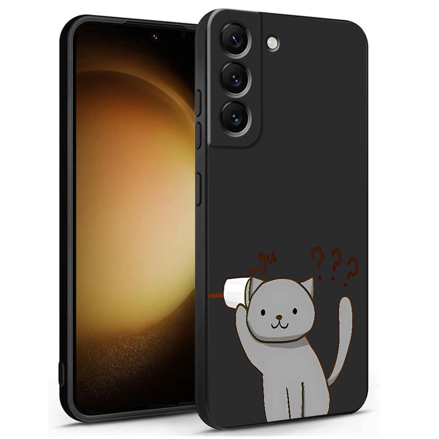 Cartoon Cat Matching Couple Phone Case for Samsung Galaxy A53 A22 A51 A35 A54 A21s A52 A55 A72 A24 A73 A56 A33 A25 A25 A23 A35