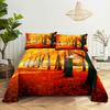 Scene Bed Sheet and Pillowcase Set Bedding Linens Cover Queen King Double Size 220x240 Trees for Bedroom Soft Twin Full Single