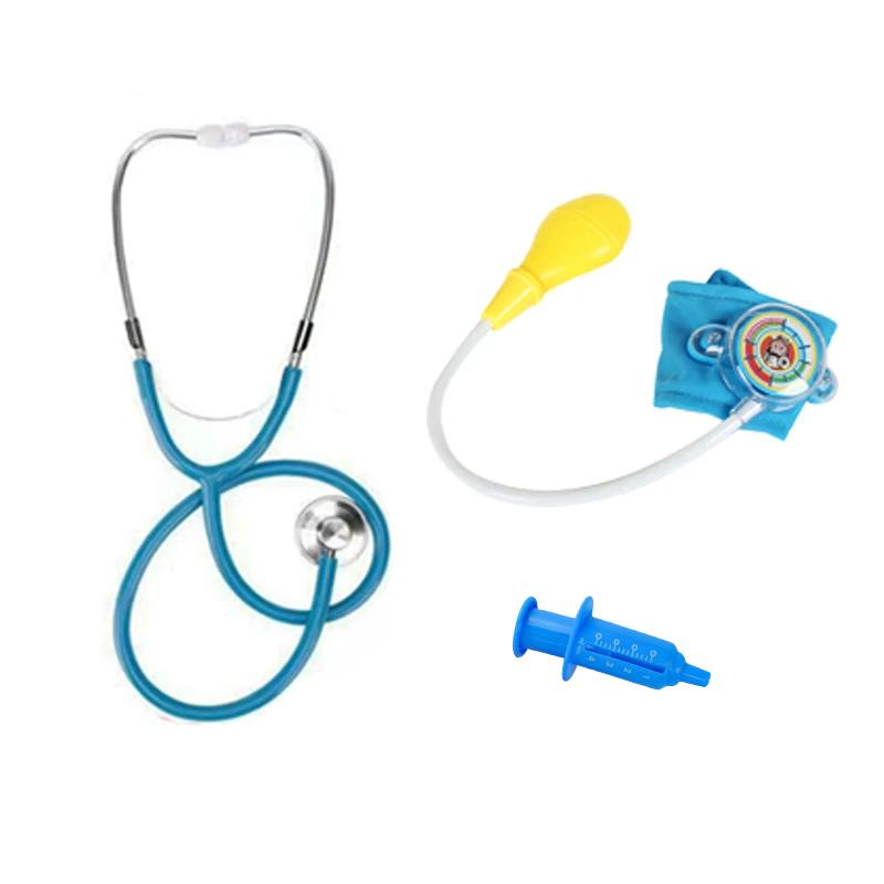 Children Doctors Toy Pretend Play Toys Doctor Nurse Coat Simulated Stethoscope Role-playing Games Festival Gift for Kids TMZ