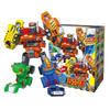 5 IN 1 Gogo Dino Explorer Deformation Robot Car Toy Action Figures Transformation Engineering Car Dinosaur Toys for Child Gift