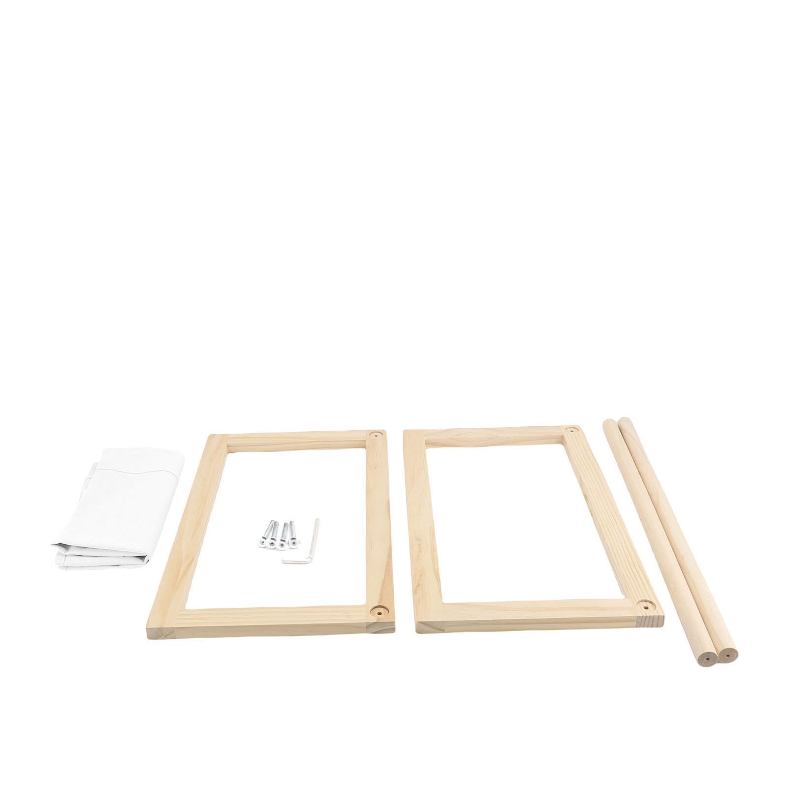 Wooden Cat Hammock Elevated Wooden Frame Pet Bed Portable Pet Lounger for Medium Sized Dogs Rabbits Small Animals