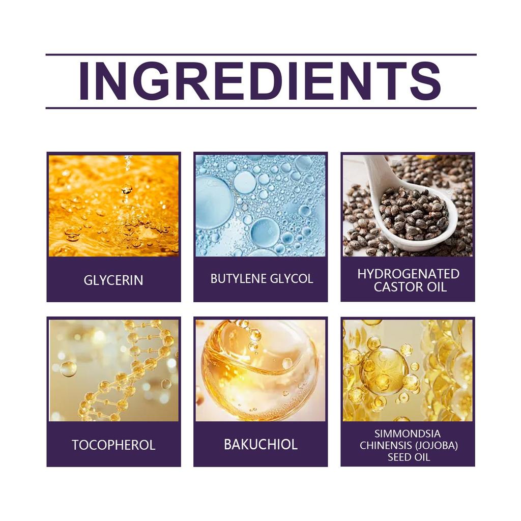 Organic Bakuchiol Face Oil - Natural Retinol  Reduces Wrinkles And Fine Lines, Sensitive Skin, Hydrating Face Serum 60ml