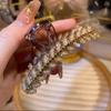 Elegant Rhinestone Acrylic Hair Claw Clip - Women's High-End Temperament Accessory