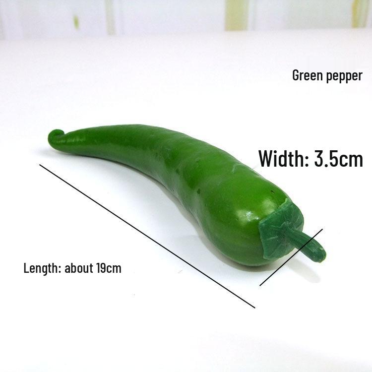 Simulated Chili Bell Pepper Fake Fruit Toy Model for Display