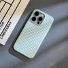 Natural Titanium PC Phone Case For For Iphone 1 14 13 Pro Max Plus Electroplated Grating Corrugated Hard Back Cover