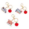 Teacher Appreciation Gift Teacher Keychain Keyring Apples Key Chains Pendant for Women Thank You Keychain Christmas Gifts