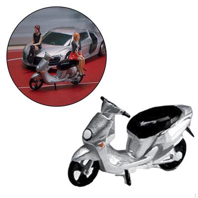 1:64 Scale Motorcycle Model Toy Resin Portable Miniature DIY Layout Motorbike Mini for Kids