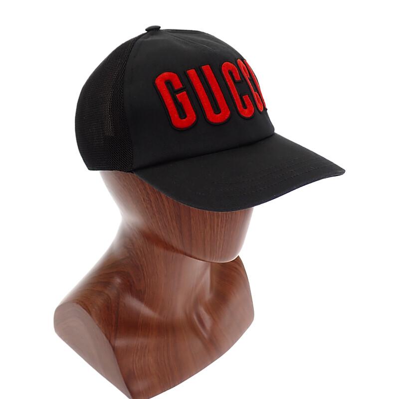 Gucci 701324 4HAOY 1060 XL Cap Black Cotton Mens
