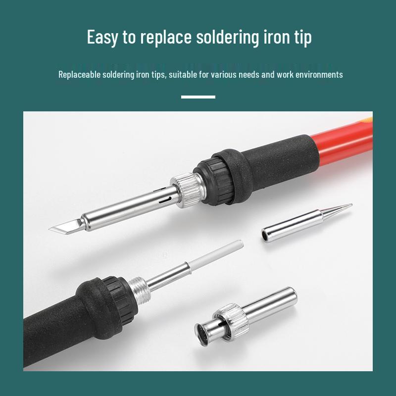 900M Lead-Free Long-Life Soldering Iron Tips: Internal Heat, Constant Temperature, Knife, Pointed, Horseshoe Shapes for 936 Soldering Iron.