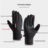 Ankerlai Unisex Winter Waterproof Touchscreen Cycling Gloves