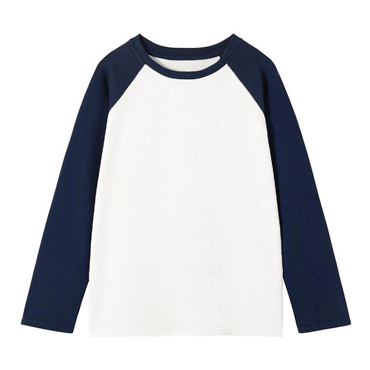 Herbst 2025 Colorblock Raglanärmel Langarmshirt – Lockere Patchwork-Basisschicht für Herbst/Winter.